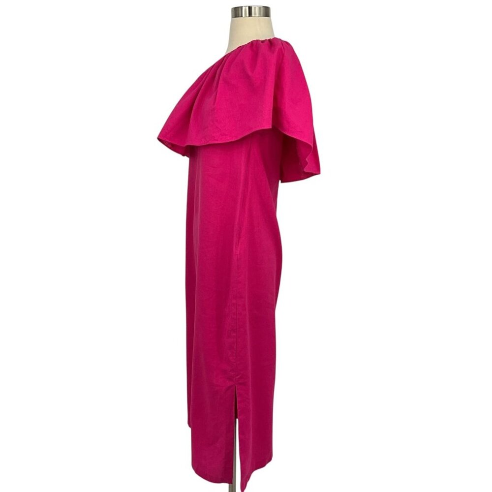 Tuckernuck Pomander Place Valencia Ruffle Shoulder Linen Blend Dress Size XS - Picture 3 of 13